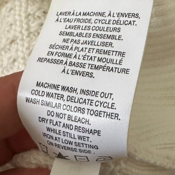 Signature Reitman Soft Knit Button Front V-Neck Cardigan XXS Ivory Boho Chic - Picture 9 of 11